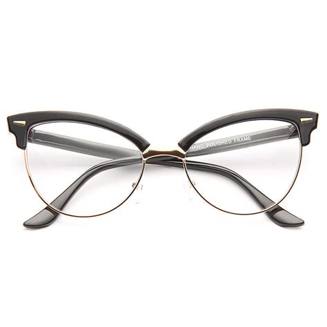 wire frame cat eye glasses